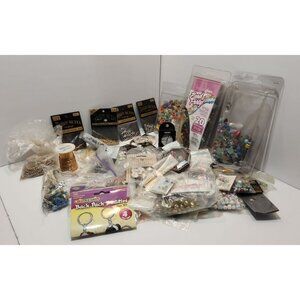 Vtg Lot Of Jewelry Making Supplies Over 6 Lbs. Wire Beads Charms